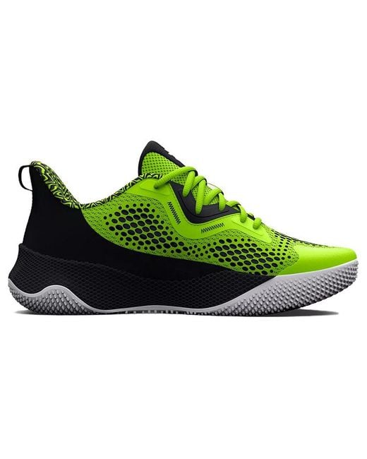 Under Armour Green Curry 3 Hovr Splash 'Lime' for men