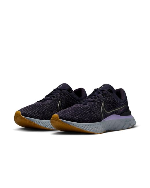 Nike Blue React Infinity Run Flyknit 3 'Cave Cool' for men