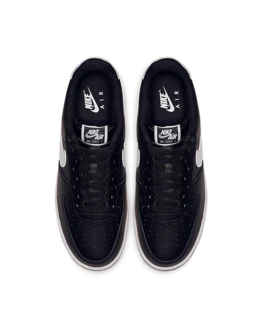 Nike Black Air Force 1 Low 'Gum' for men