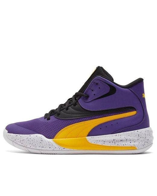 PUMA Blue Triple Mid Splatter 'Prism Spectra' for men