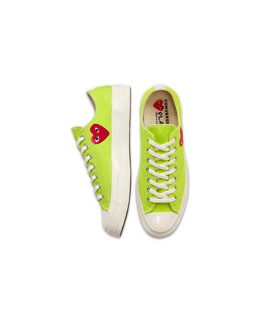 Converse Yellow X Comme Des Garcons Play Chuck 70 Low 'Bright' for men