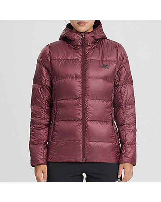 The North Face Purple Puffer Drop Jacket