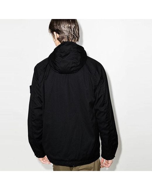 Stone Island Black Ghost Reversible Hooded Jacket for men