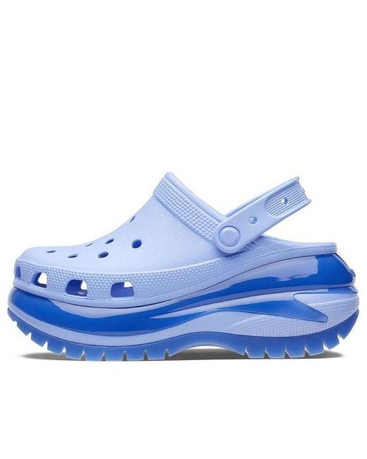 CROCSTM Blue Classic Mega Crush Clog 'Moon Jelly'