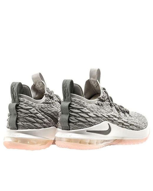 Nike Gray Lebron 15 Low 'Light Bone' for men