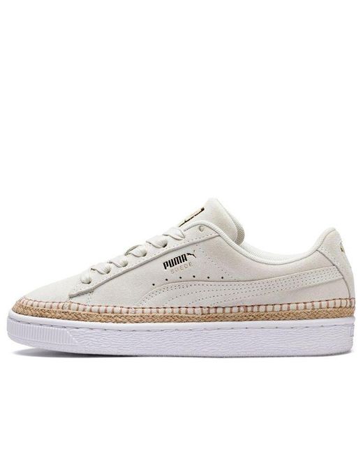 PUMA White (Wmns) Suede Sneakerdrille Leisure Shoes