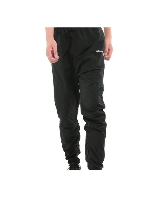 Adidas Black Originals Zipper Bundle Feet Fleece Lined Sports Pants for men
