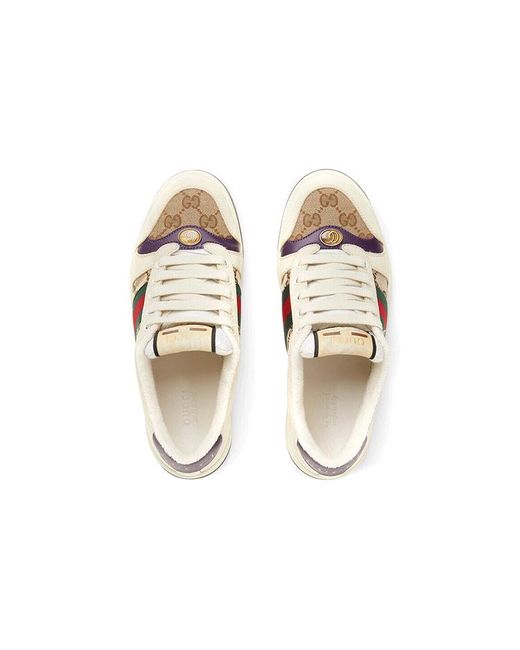 Gucci Natural (Wmns) Screener Gg Logo Sneakers