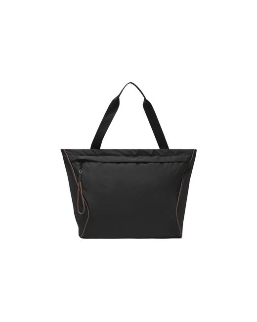 Nike Sportswear Essentials Series Athleisure Casual Sports Small Logo Fabric Shoulder Bag Black / Mineral Gray Handbag for men