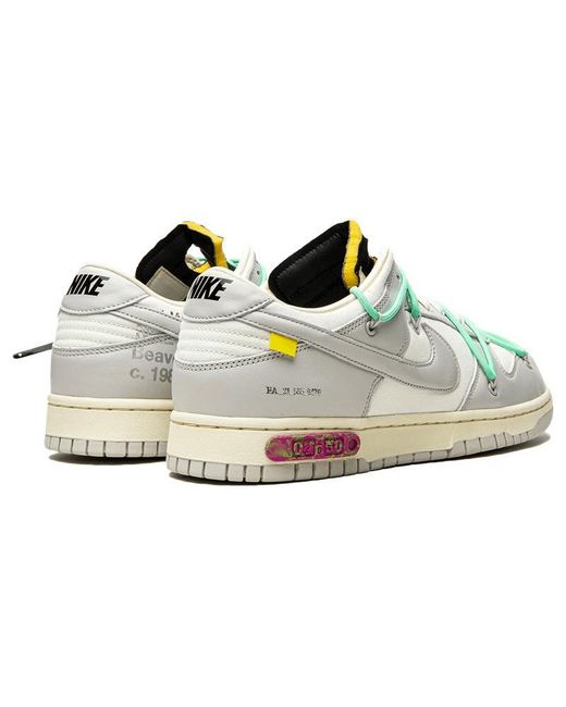 Nike White X Off- Dunk Low 'Lot 04 Of 50' for men