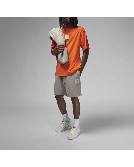 Nike Orange Jordan X Shelflife Logo T-Shirt for men