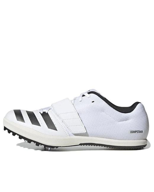 Adidas White Jumpstar Shoes for men