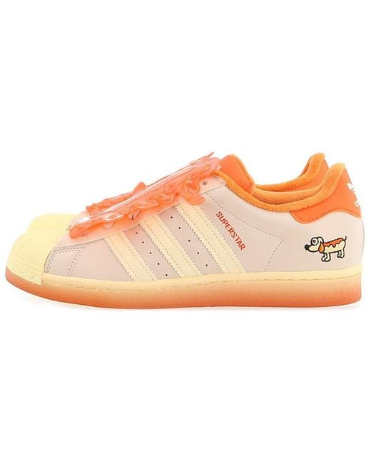 Adidas Orange Melting Sadness X Superstar 'Hotdog' for men