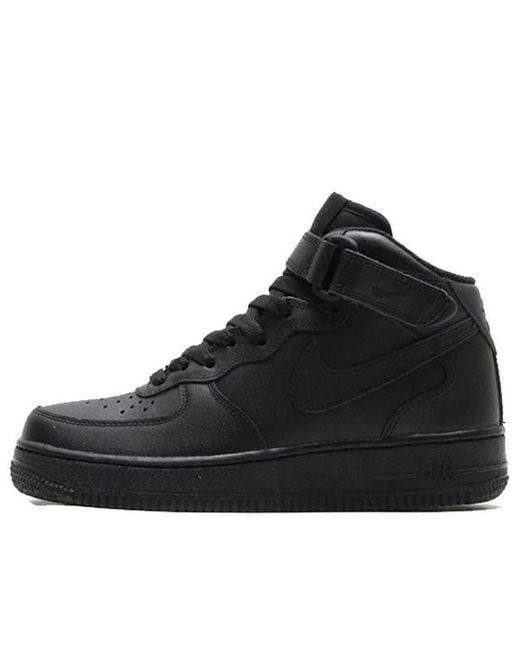 Nike Black Air Force 1 Mid 07 Le