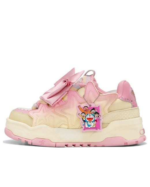 KAALIXTO Pink X Doraemon Skateboarding Low for men