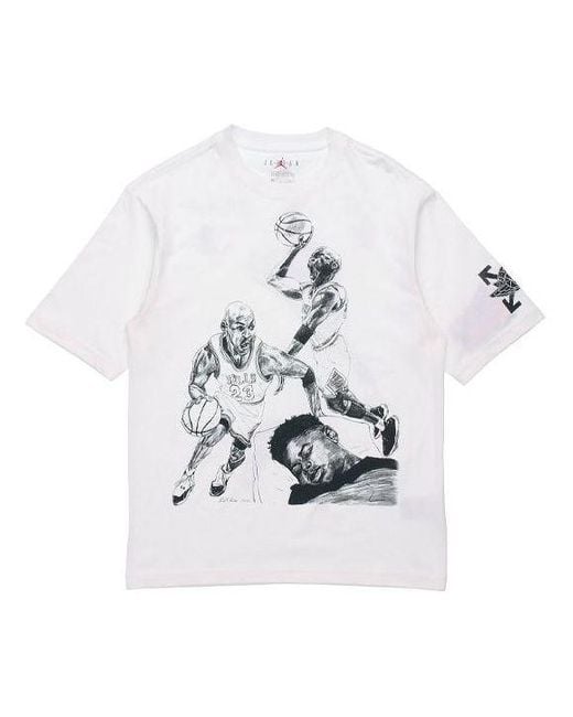 Nike White X Off- Mj T-Shirt Asia Sizing for men
