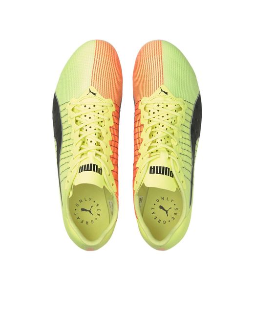 PUMA Yellow Evospeed Tokyo Future Jump Track And Field for men