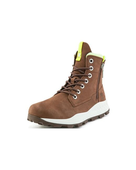 Timberland Brown Brooklyn Side Zip Boot 'Dark' for men
