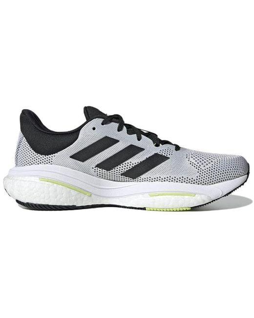 Adidas White Solarglide 5 Pulse Lime' for men