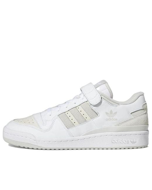 Adidas White Originals Forum Low Classic Shoes 'Cloud Chalk' for men