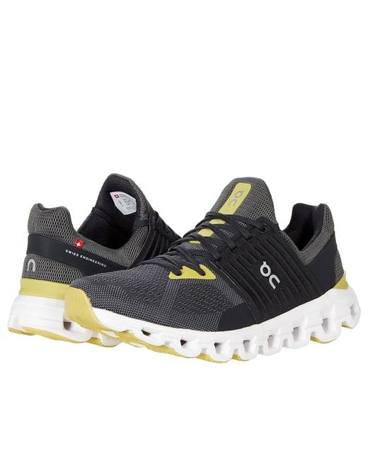 On Shoes Black Cloudswift 'Magnet Citron' for men