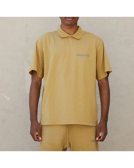 Fear Of God Green Fw21 Logo Polo Shirt' 'Amber' for men