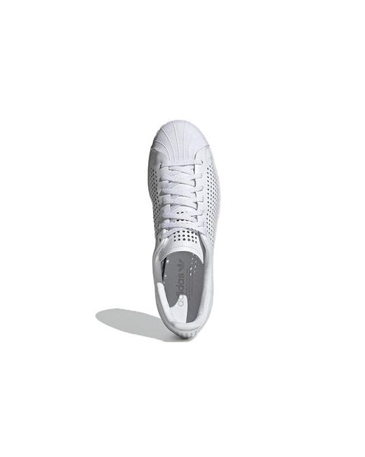 Adidas White Originals Superstar Shoes for men