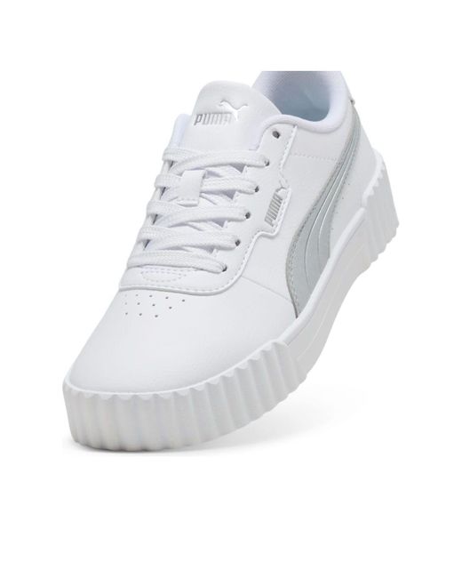 PUMA White (Wmns) Carina 3.0 Aqua Metallics