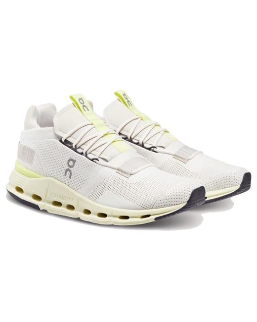 On Shoes White Cloudnova 'Undyed Seedling' for men