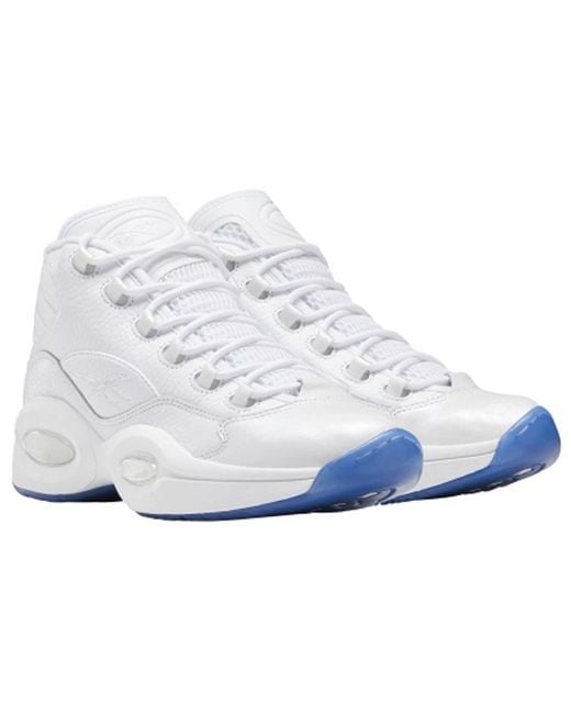 Reebok White Question Mid Sole' for men