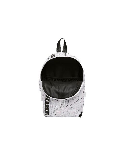 Nike White Athletic Zipper Opening Adjustable Strap Schoolbag Backpack
