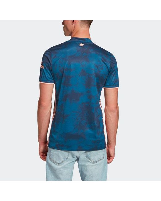 Adidas Blue Sports Soccer/Football Jersey Sw Fan Edition 20-21 Season Arsenal Away for men