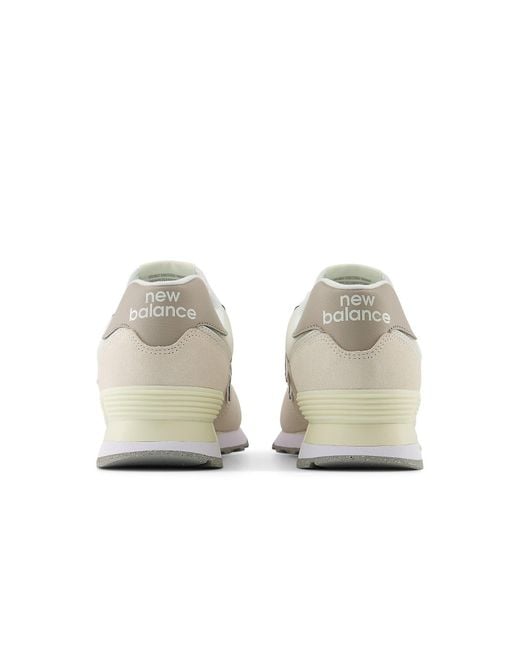 New Balance White 574 for men