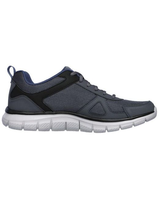Skechers Blue Track Low-Top Running Shoes for men