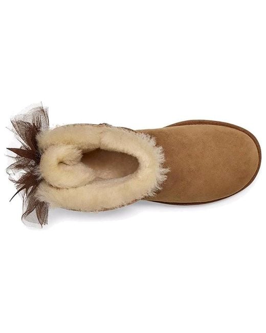 Ugg Brown (Wmns) Mini Bailey Tulle Bow