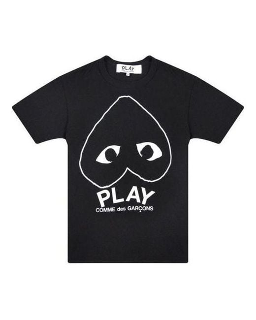 COMME DES GARÇONS PLAY Black Inverted Big Heart T-Shirt for men