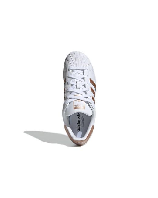 Adidas White (Wmns) Superstar 'Copper Metal'