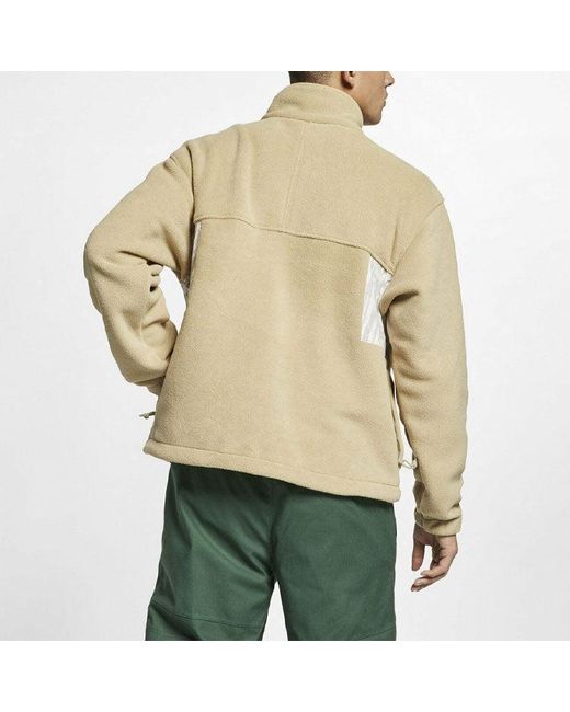 Nike Green Acg Splicing Polar Fleece Jacket for men