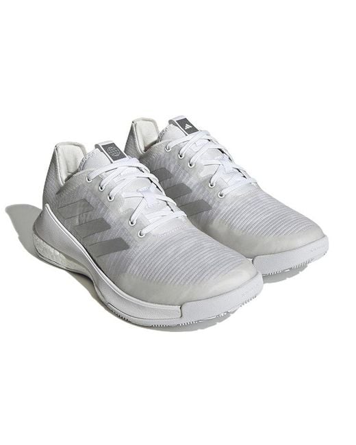 Adidas White (Wmns) Crazyflight Shoes Metallic'