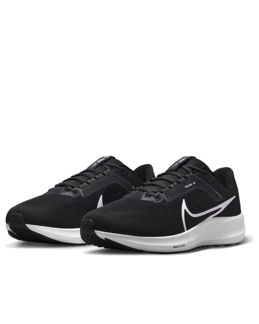 Nike Black Air Zoom Pegasus 40 Wide for men