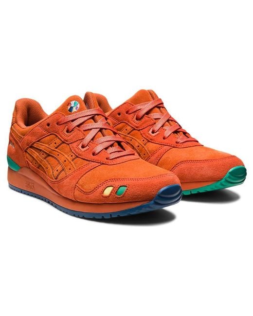 Asics Red X Ballaholic Gel-Lyte Iii Og Sportswear Shoes 'Harvest Pumpkin' for men