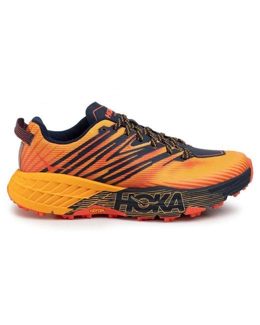 Hoka One One Orange Speedgoat 4 Fusion Iris' for men