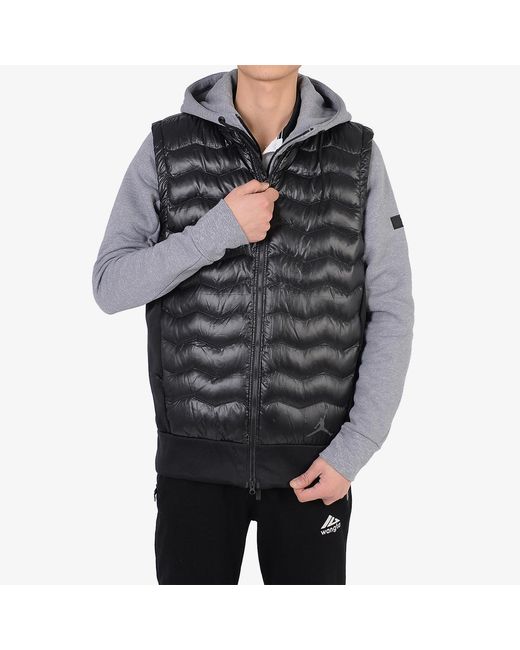 Nike Gray Performance Hybrid Down Vest for men