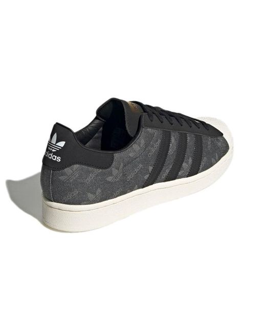 Adidas Black X Atmos Superstar 'Denim Pack for men