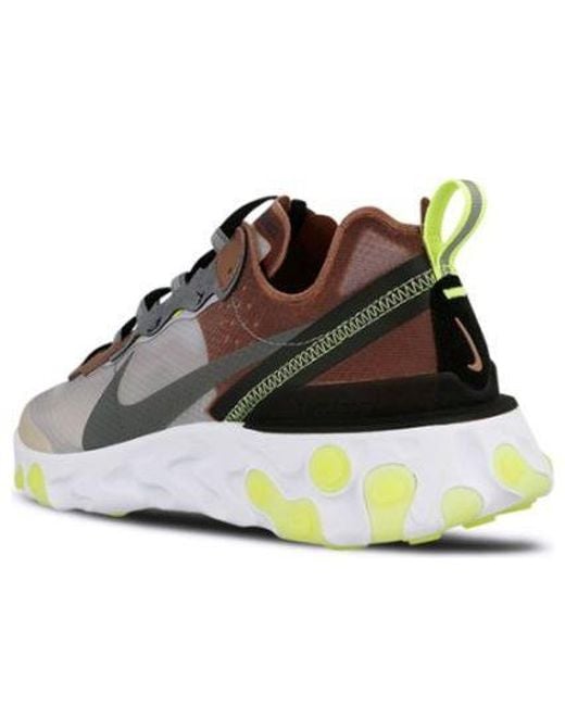 Nike Brown React Element 87 'Desert Sand' for men