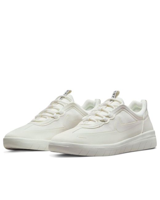 Nike White Nyjah Free 2 Sb 'Triple' for men