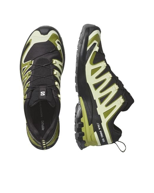 Salomon Green Xa Pro 3D V9 Lime Cream Dark Citron' for men