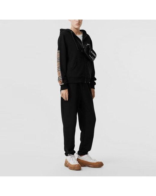 Burberry Black (Wmns) Retro Classic Plaid Cardigan Hoodie