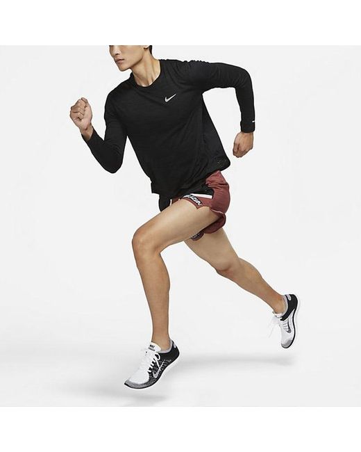 Nike Black As Nk Df Miler Top Ls for men