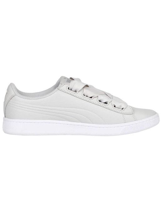 PUMA White (Wmns) Vikky V2 Ribbon Core 'Simplified Comfort Low-Top Casual'